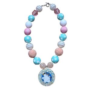 ⛄️ Winter Frosty the Snowman Bubblegum Necklace